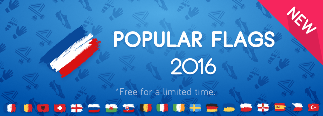 New Pack !! Popular Flags 2016 (Free)